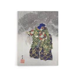 "Artery8 Noh Play Eboshiori Actor Costume Canvas Wall Art Print Tsukioka in Green - Size: W24"" x H32""" - thumbnail 1