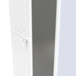 Ready Assembled 2 U Stratford Tall 2 Door Mirrored Wardrobe (Ready Assembled) in White - thumbnail 4