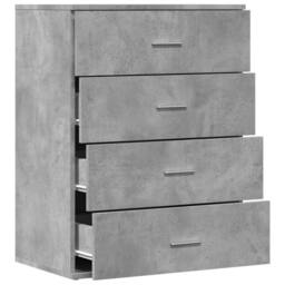Berkfield Home Sideboard Concrete Grey 60x39x80 cm Engineered Wood - Size: 60 x 39 x 80 cm - thumbnail 6