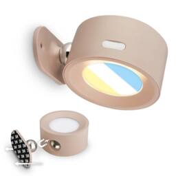 BRILONER LED Wall Light CCT Rechargeable Reading Lamp Magnet Spotlight Beige - thumbnail 2