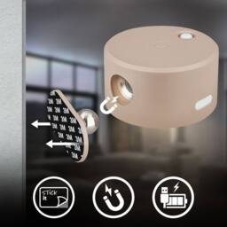 BRILONER LED Wall Light CCT Rechargeable Reading Lamp Magnet Spotlight Beige - thumbnail 6
