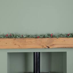 Samuel Alexander 1.90m Festive Garland with Green Seasonal Leaves & Red Berries - thumbnail 6