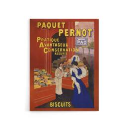 "Artery8 Biscuits Pernot Vintage Advert Canvas Wall Art Print Cappiello in Red - Size: W12"" x H16""" - thumbnail 1