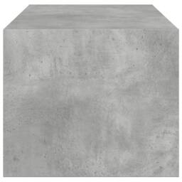 Berkfield Home Modern Coffee Table with Glass Doors Concrete Grey 102x50x42 cm - Size: 102 x 50 x 42 cm - thumbnail 7
