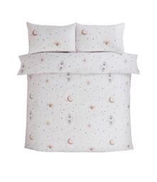 Rapport Home Manifesting Polycotton Duvet Cover Set With Pillowcase in White - Size: King - thumbnail 3