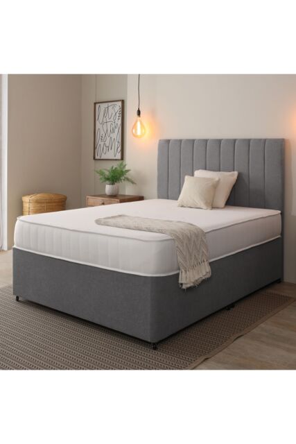 Starlight Beds Sleep Warmer Premium Tufted Mattress 20cm Deep Memory Foam Support in White - Size: Small Double - image 1