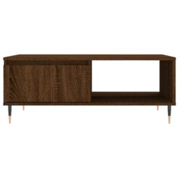 Berkfield Home Coffee Table Brown Oak 90x60x35 cm Engineered Wood - Size: 90 x 60 x 35 cm - thumbnail 5