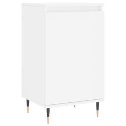 Berkfield Home Sideboards 2 pcs White 40x35x70 cm Engineered Wood in Black - Size: 40 x 35 x 70 cm - thumbnail 5