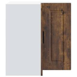 "Berkfield Home Kitchen Wall Corner Cabinet ""Porto"" Smoked Oak Engineered Wood in Brown" - thumbnail 6