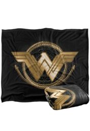 Warner Brothers Wonder Woman Lasso Logo Silky Touch Super Soft Throw Blanket 152x127cm in White - Size: 152x127 cm - thumbnail 2