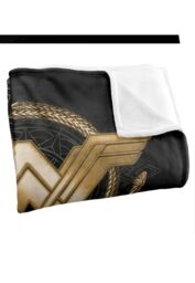 Warner Brothers Wonder Woman Lasso Logo Silky Touch Super Soft Throw Blanket 152x127cm in White - Size: 152x127 cm - thumbnail 3