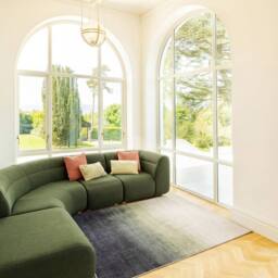 Kukoon Green Ombre Modern Transitional Machine Washable Soft Area Rug - Size: 80 cm x 300 cm - thumbnail 4
