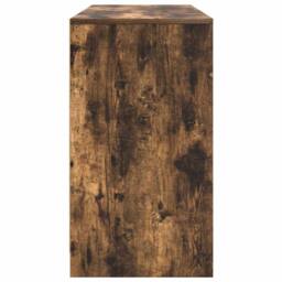 Berkfield Home Durable Desk Smoked Oak 120x42x76 cm Engineered Wood in Brown - Size: 120 x 42 x 76 cm - thumbnail 7