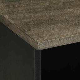 Berkfield Home TV Cabinet Black 80x33x46 cm Solid Wood Mango - Size: 80 x 33 x 46 cm - thumbnail 7