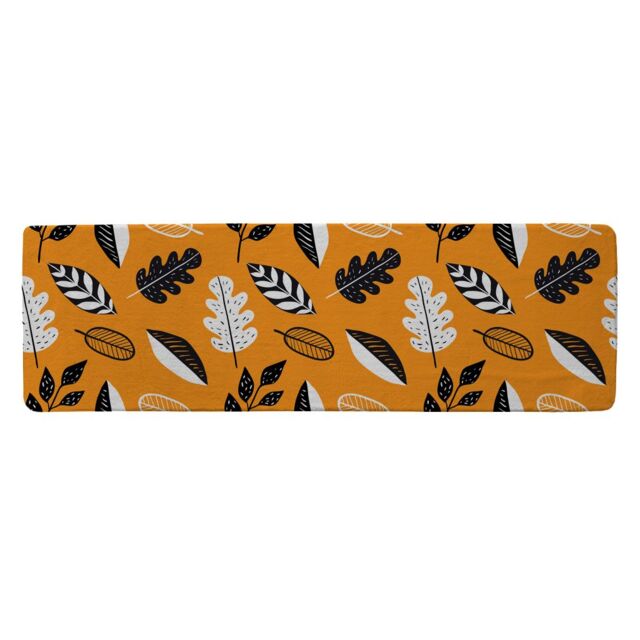 Benjamin Tate Design Doodle Leaves Runner Rug in Natural - Size: 67 cm x 230 cm - image 1