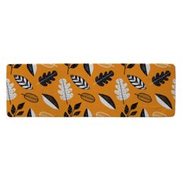 Benjamin Tate Design Doodle Leaves Runner Rug in Natural - Size: 67 cm x 230 cm - thumbnail 1