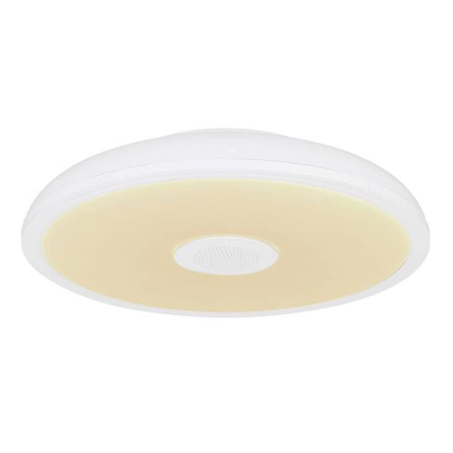 Netlighting Raffy Ceiling Light White IP44 1x RGB LED Dimmable 3000-6500K Remote - image 1