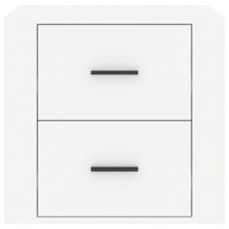 Berkfield Home Bedside Cabinet High Gloss White 50x39x47 cm - Size: 50 x 39 x 47 cm - thumbnail 6