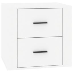 Berkfield Home Bedside Cabinet High Gloss White 50x39x47 cm - Size: 50 x 39 x 47 cm - thumbnail 2