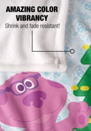 Blues Clues Blue Magenta Christmas Silky Touch Super Soft Throw Blanket 152 X 127 cm in White - thumbnail 4