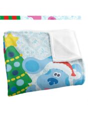 Blues Clues Blue Magenta Christmas Silky Touch Super Soft Throw Blanket 152 X 127 cm in White - thumbnail 3