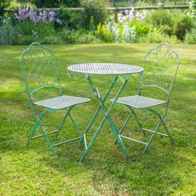 Ascalon Design Ltd Avalon Bistro Set - 3pc - L60 x W60 x H73 cm - Green - image 1
