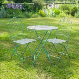 Ascalon Design Ltd Avalon Bistro Set - 3pc - L60 x W60 x H73 cm - Green - thumbnail 1