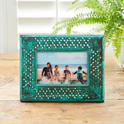 "Paper High 6 x 4"" Hara Green Distressed Mango Wood Photo Frame""" - thumbnail 2