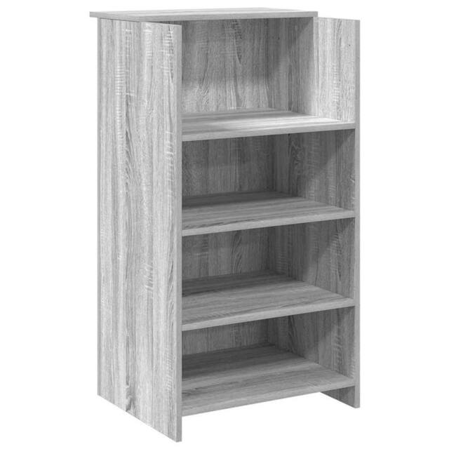 Berkfield Home Reception Desk Grey Sonoma 55x50x103.5 cm Engineered Wood - image 1