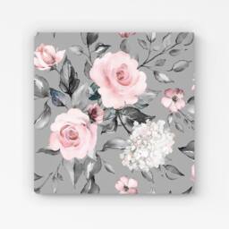 Warren Reed - Designer Dusty Pink Roses Canvas - Size: w40 inch x h40 inch - thumbnail 1