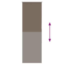 Berkfield Home Roller Blind Blackout Coffee 60x130 cm Fabric Width 55.7 cm Polyester in Brown - thumbnail 5