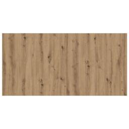Berkfield Home Bed Headboard Artisan Oak 160x1.5x80 cm Engineered Wood in Brown - thumbnail 3