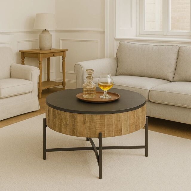 EONLION Lift Top Coffee Table New Design Heavy Duty Lifted Design Durable in Beige - image 1