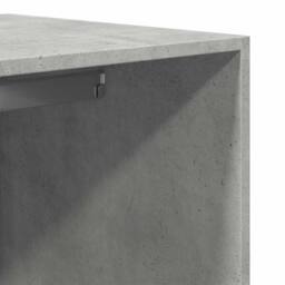 Berkfield Home Wardrobe Concrete Grey 80x50x200 cm Engineered Wood - Size: 80 x 50 x 200 cm - thumbnail 8