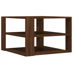 Berkfield Home Decorative Coffee Table Brown Oak 59.5x59.5x40 cm Engineered Wood - thumbnail 6