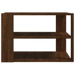 Berkfield Home Decorative Coffee Table Brown Oak 59.5x59.5x40 cm Engineered Wood - thumbnail 5