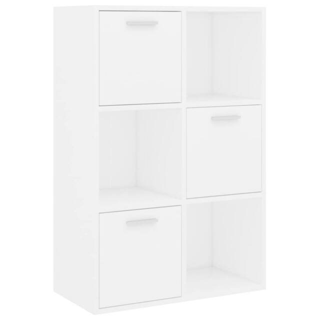 Berkfield Home Storage Cabinet White 60x29.5x90 cm Engineered Wood - image 1