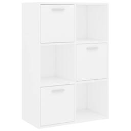 Berkfield Home Storage Cabinet White 60x29.5x90 cm Engineered Wood - thumbnail 1