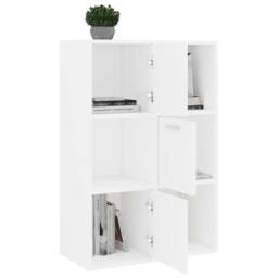 Berkfield Home Storage Cabinet White 60x29.5x90 cm Engineered Wood - thumbnail 5