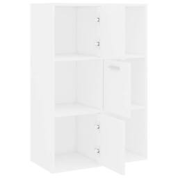 Berkfield Home Storage Cabinet White 60x29.5x90 cm Engineered Wood - thumbnail 6
