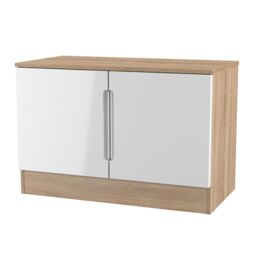 Ready Assembled 2 U Lucca Compact 2 Door TV & Media Unit (Ready Assembled) in Light Oak - thumbnail 4
