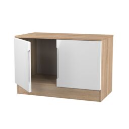 Ready Assembled 2 U Lucca Compact 2 Door TV & Media Unit (Ready Assembled) in Light Oak - thumbnail 6