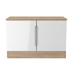 Ready Assembled 2 U Lucca Compact 2 Door TV & Media Unit (Ready Assembled) in Light Oak - thumbnail 2