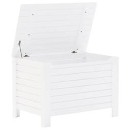 Berkfield Home Storage Box with Lid RANA White 100x49x54 cm Solid Wood Pine - Size: 100 x 49 x 54 cm - thumbnail 7