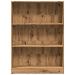 Berkfield Home Bookcase Artisian Oak 80x24x109 cm Engineered Wood in Brown - Size: 80 x 24 x 109 cm - thumbnail 4