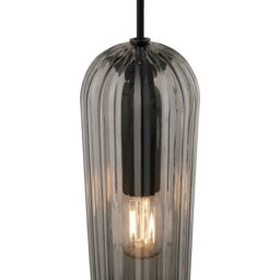 Nordlux Vintage Indoor Glass Fluted Black Mains Powered, IP20 - thumbnail 4