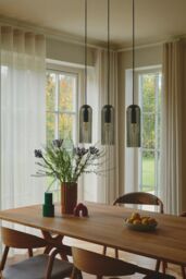 Nordlux Vintage Indoor Glass Fluted Black Mains Powered, IP20 - thumbnail 7