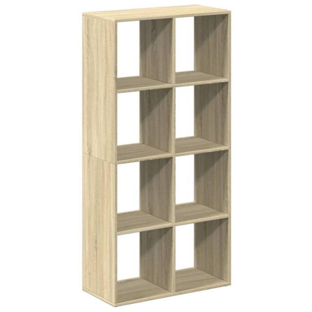 Berkfield Home Room Divider Bookcase Sonoma Oak 69.5x29x137.5 cm Engineered Wood in Light Oak - image 1