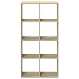 Berkfield Home Room Divider Bookcase Sonoma Oak 69.5x29x137.5 cm Engineered Wood in Light Oak - thumbnail 5