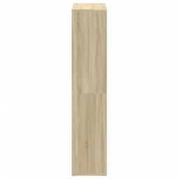 Berkfield Home Room Divider Bookcase Sonoma Oak 69.5x29x137.5 cm Engineered Wood in Light Oak - thumbnail 6